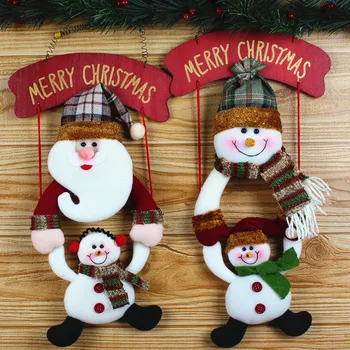 Srčkan Santa Clause Snežaka Elk Obesek Visi Božični Okraski Za Božično Drevo Ornament Dekor Spusti Božič Okraski