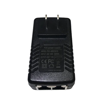 Gigabit 48V 0.5 A PoE Injektor Adapterja Power Over Ethernet pin4/5(+),7/8(-)Združljiv EEE802.3af za UBNT AP 1000Mbps