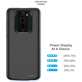 Araceli 6500 Mah Za Xiaomi Redmi Opomba 8 8 Pro Baterije Primeru Pametni Telefon Kritje Moči Banke Za Redmi Opomba 8 Pro Polnilnik Primeru