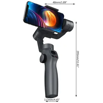 3-Osni Ročni Gimbal Stabilizator Anti-shake Komplet za iPhone An-droid Mobilnikov za Go-pro delovanje Fotoaparata