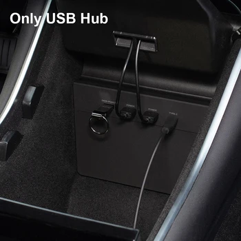Pribor Zvezdišče USB Plug And Play Dashcam Način Gledalca Enostavno Namestite Varno Splitter Z 5 V 1 Vrata za Tesla Model Y