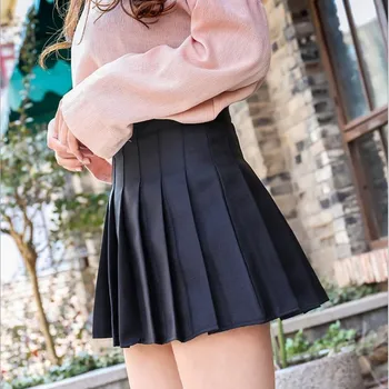 Nova visoko pasu nabrano krilo lepo in srčkano dekle ples mini krilo Cosplay moda dekle mini krilo, kratka korejska različica plus velikost