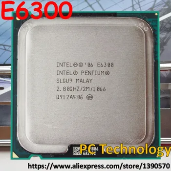 Original Intel PENTIUM E6300 Namizje procesor CPU 2.8 GHz/2MB/1066MHz LGA 775 Brezplačna dostava (ladja v roku 1 dan)