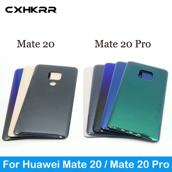 CXHKRR Za Huawei Mate 20 Pokrovček za Baterijo Nazaj Steklena Plošča, Zadnja Vrata Stanovanja Primeru Za Huawei Mate 20 Pro Original z LOGOTIPOM