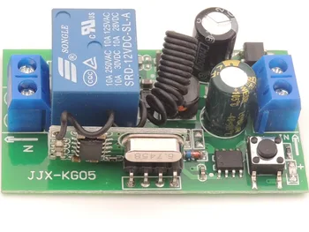 AC 85~250V 10A rf Relejni sprejemnik z Univerzalni daljinski upravljalnik 220V1CH 433Mhz Brezžični Sprejemnik Modul krmilnik za luči/lučka