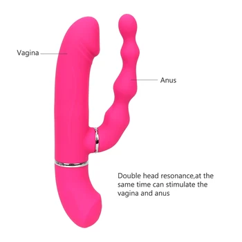 IKOKY 360-Stopinjski Zasuk Vagine, Klitoris Anus Analni Stimulator Noge Vibrator, Dildo, Vibrator 2 v 1 G-spot Masaža Sex Shop