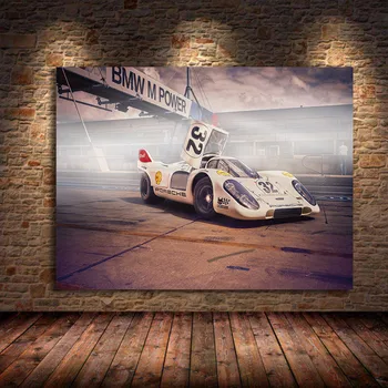 Sodobna Vozila Sportscar Plakatov in Fotografij Porsches dirkalnika, Olje, Platno, Slike Stenskih slikah, za Dnevna Soba Dekor