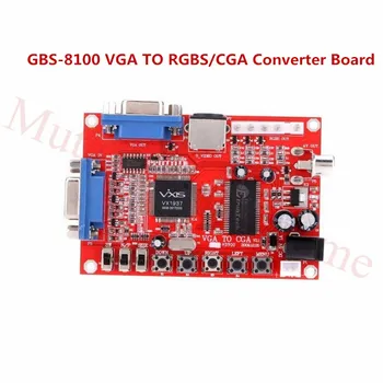 Brezplačna dostava GBS-8100 VGA CGA 5 PIN RGBS/CVBS/S-VIDEO pretvornik odbor CRT monitor pretvornik odbor za Arkadna igra stroj