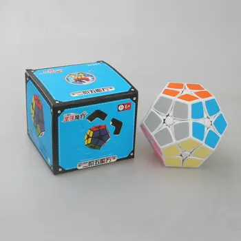 Shengshou 2x2 Kilominx Kocka, Črna/bela 2x2 Kilominx Cubo Magico Izobraževalne Igrače Za Otroke Padec Ladijskega prometa