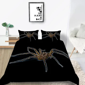 3D Spider web printing Odeja Pokriva Rjuhe Kritje Nastavite Vzglavnik Shams Posteljnina Nabor Kralj Kraljica Polno Eno Domačega Tekstilnega