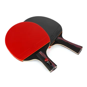 Nov Material Strokovno Ogljikovih Vlaken Namizni Tenis Film Dvojno Trn Vstop Ravni Namizni Tenis Bat Gume Original Torba Ping Pong