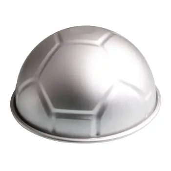1 KOS 3D Pol Okroglo Žogo Oblikovan Nogomet Torto Plesni 8 inch Zadebelitev Aluminij Zlitine Plesni Rojstni dan Peko Ponev