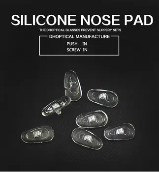 Silikonski nos pad 500pcs očala del pribor mehkega materiala z dhoptical CY010