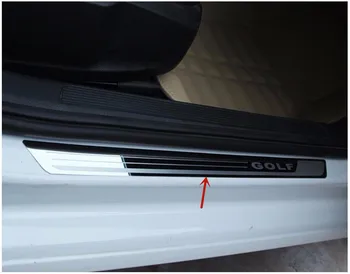 Za Volkswagen Golf 7 2010-2018 Visoko kakovostnega nerjavečega jekla avto prag stražar anti-scratch varstvo avto dodatki