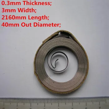 Visoka Kakovost Majhne Konstantno Prisiljeni Ravno Tuljavo Spirala Pomlad, (0.25-0.3)mm Debeline*(2.5-3.5)mm Širina*(1100-2160)mm Dolžina