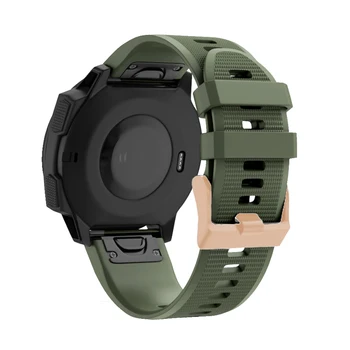 26 mm Šport Silikonski Watchband Wriststrap za Garmin Fenix 6X 6 6S Pro 5X 5 5S Plus 3 HR 20 22 mm Enostavno Fit Hitro Sprostitev wirstband