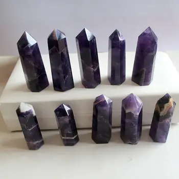 Novi modeli naravni sanje ametist quartz crystal gem kamen palico, kot gift1kg