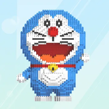 Avtor Lutka Mini Diamantni Delci Dorami Doraemon Modra Maščobe Človek Mini Bloki Ustvarjalca Gradnik Srčkan BrickHeadz Igrače Za otroka