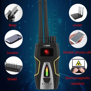 T8000 Anti-Spy Brezžična RF Signala Detektorja GSM Audio Fotoaparat Iskalo Zaslon GPS Scan Detector Brezžični Položaja Pripomočke