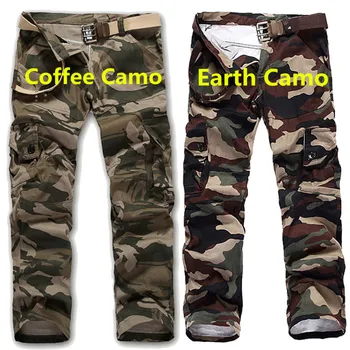 Mens Vojaške Vojske Prikrivanje Tovora Pants, velikost M-XXXL Multi-žep Kombinezon Hlače taktično za Moške Dolge Hlače
