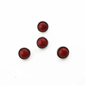 Novo prišli 20pcs/veliko rdeče moder kamen snap gumbi za 12 mm pripni gumb bangle zapestnica ingver močen zamenljivi nakit