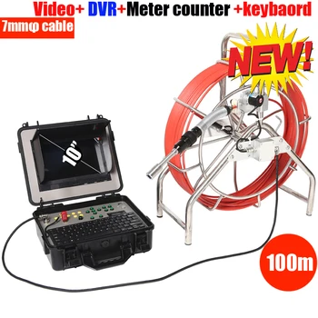 100m DVR Kanalizacijske Cevi-Pregledovalna Kamera Sistem Vodne Pipe Ter kamer Z 10