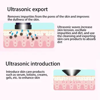 Ultrazvočno Kožo Obraza Lepota Instrument Obraz, Kože, Za Nego Oči Pomlajevanje Anti Gube Dviganje Zaostrovanje Ionsko Terapijo Massager