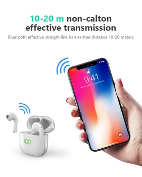 Novo TWS Bluetooth 5.1 Slušalke Brezžične Slušalke 9D Stereo Čepkov Slušalke Z Mikrofonom Za iphone, Samsung Xiaomi Huawei
