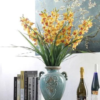 6Pcs 3D tiskanje umetno orhideja je cvet ponaredek vešča orhideja metulj orhideja doma poroko DIY dekoracijo manualidades flores
