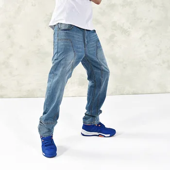Temno Modra Punk Tovora Jeans Skateboard Novo 2020 Casual Moški Vrečasta Hip Hop Kavbojke Plus Velikost 30-46 Z Multi Žepi