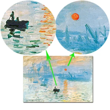 Slavni Oljna slika, Claude Monet je Sunrise Vtis, Plakatov in Fotografij Wall Art Platno Barvanje Slike za Dnevna Soba Dekor