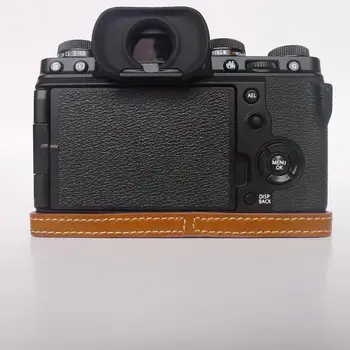 XT4 Fotoaparat Torba PU Usnje Polovico Telesa Nastavite Pokrov Za Fujifilm FUJI X-T4 XT4 Spodnjem Primeru Z Baterijo Odpiranje