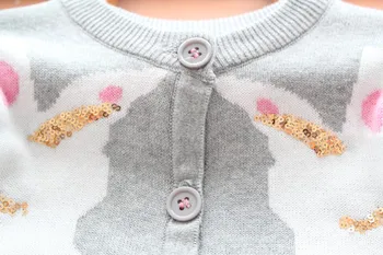 Baby Dekleta Obleke Malčka Jopico Pulover, Oblačila Dekle Srčkan Bleščica Samorog Puloverji Baberos Vestidos Božič Tassel Plašč