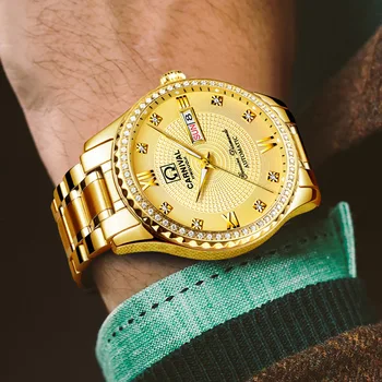 Reloj Hombre KARNEVAL Zlato Samodejno Vojaške Straže Luksuzne blagovne Znamke Nepremočljiva Moda Mehanske Ure Za Moške Relogio Masculino