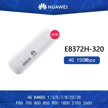 Odklenjena Huawei E8372h-320 E8372 Wingle LTE Univerzalno 4G USB MODEM, WIFI, Mobilna Podpora 16 Wifi Uporabniki 4g B1 B3 B5 B7 B8 B20 B28