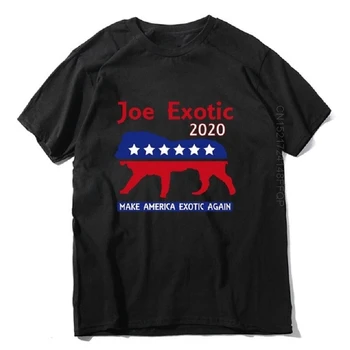 Joe Eksotičnih Tiger Kralj Predsednik Bi Amerika Eksotičnih T Shirt XS-3XL Bombaža T-srajce Moški Men Ulične