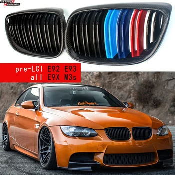 Ogljikovih Vlaken Obrezovanje Črna ABS Maska za BMW Serije 3 2006 - 2013 2-Vrata E92 E93, E90 M3 E92 M3, E93 M3