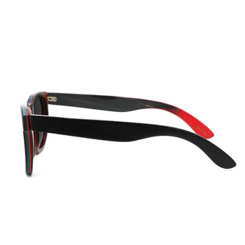 Nov Izdelek Moški/Ženske Lesene sončna Očala Skateboard Lesa Polarizirana sončna očala Visoke Kakovosti