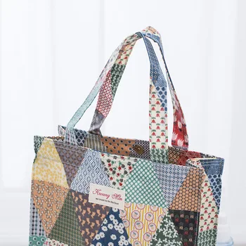 2019 stvari torbica bombaž nakupovalno vrečko damo postavka organizator veliko zmogljivost Cvetlični eko vrečko za študentske shranjevanje vrečk tiskanje Tote