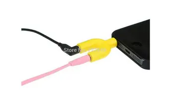 Dvojno 3,5 mm U Tip Jack 3,5 mm izhod za Slušalke Moški, Ženski Audio Kabli Razdelilniki Adapter Za iPhone Mobilni Telefon, MP3, PC
