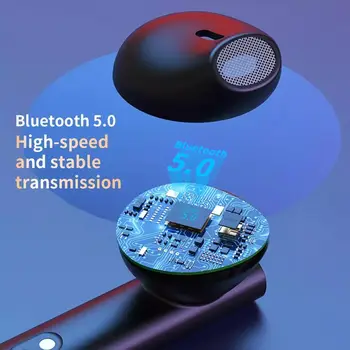 TWS Bluetooth V5.0 Slušalke Polnjenje Box Brezžične Slušalke 9D Stereo Šport Nepremočljiva Čepkov Slušalke Z Dvojno Mikrofon
