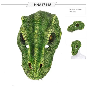 Silikonski Živali Masko Dinozaver Dinozaver Halloween Realne Dinozaver Masko Mardi Gras Figuric Gags Praktične Šale Dekor