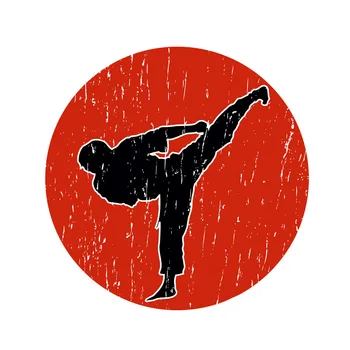 Karate Borilne veščine Kung Fu Judo Avto Nalepke Avtomobile, Motorna kolesa Dodatki Zunanjost Reflektivni Vinilne Nalepke,14 cm*14 cm