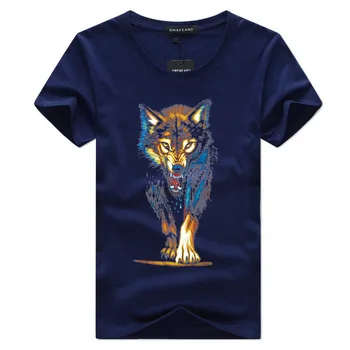 2019 Vroče Prodajo Nove Modne Poletje Moda, moška T-shirt Tiskanje 3D Moški Tiger Kratek Rokav Priložnostne Moške majice Plus Velikost Majice