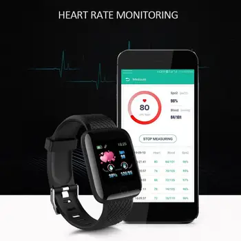Relogio 116Plus Pametno Gledati 2020 Šport Fitnes Tracker Krvni Tlak, Srčni utrip, D13 Manšeta Bluetooth Smartwatch Android, Ios