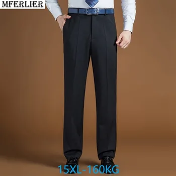 Jeseni plus velikost velika 8XL 9XL 10XL 11XL 12XL 14XL 15XL obleko hlače velikosti urad formalno hlače Poslovnih Naravnost hlače 58 60
