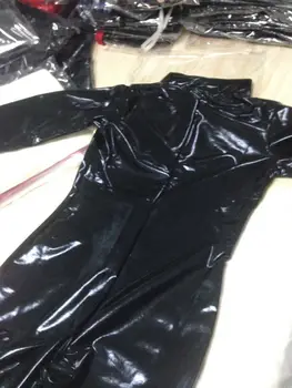 Novi Seksi Mačka Obleko pustna Sijoče Super Hero Black Živali Usnje Cat Ženska Noša Halloween Kostumi Za Ženske Velikosti M-XXL