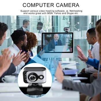 HD 480P Webcam Računalniške Kamere za Skype, Live Razred Konferenca z vgrajenim Mikrofonom USB Video Kamero Široki Video