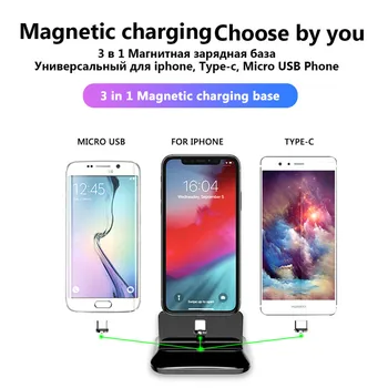 Magnetno Držalo, Polnilnik Univerzalno Telefon Stojalo Držalo Za iPhone 12 Plus X XR XS MAX Samsung S20 Huawei Namizje Polnjenje Nosilec