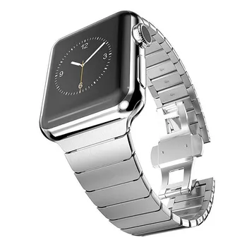 Iz nerjavečega Jekla, Trak Za Apple Watch Trak 40 mm 38 mm Correa Luksuzni Povezavo Zapestnica Pasu za Applewatch Iwatch 5 3 4 Band 44 mm/42mm